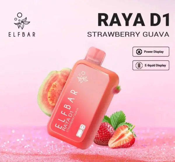 ELF BAR RAYA D1 – Strawberry Guava | Vape Shop Mumbai Vape Shop Mumbai