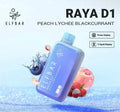 ELF BAR RAYA D1 – Peach Lychee Blackcurrant - Vape Shop Mumbai