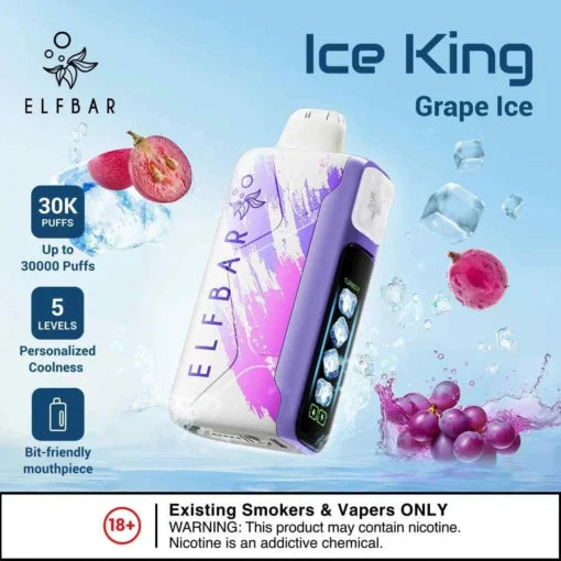 Elf Bar Ice King – Grape Ice – 30K - Vape Shop Mumbai