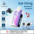 Elf Bar Ice King – Blackberry Cranberry – 30K - Vape Shop Mumbai