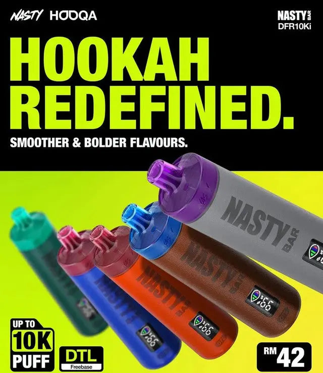 Nasty Bar Hooqa DFR10Ki DTL Disposable 3mg India | Vape Shop Mumbai - Vape Shop Mumbai