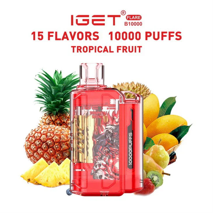 IGET FLARE B10000 – Tropical Fruit - Vape Shop Mumbai