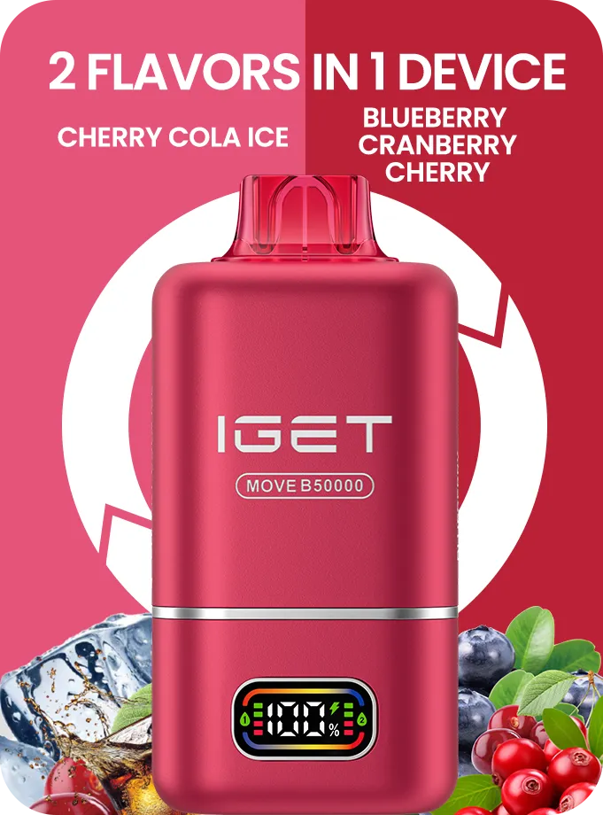 IGET MOVE B50000 (50k Puffs – 2 Flavours in 1 device) - Vape Shop Mumbai