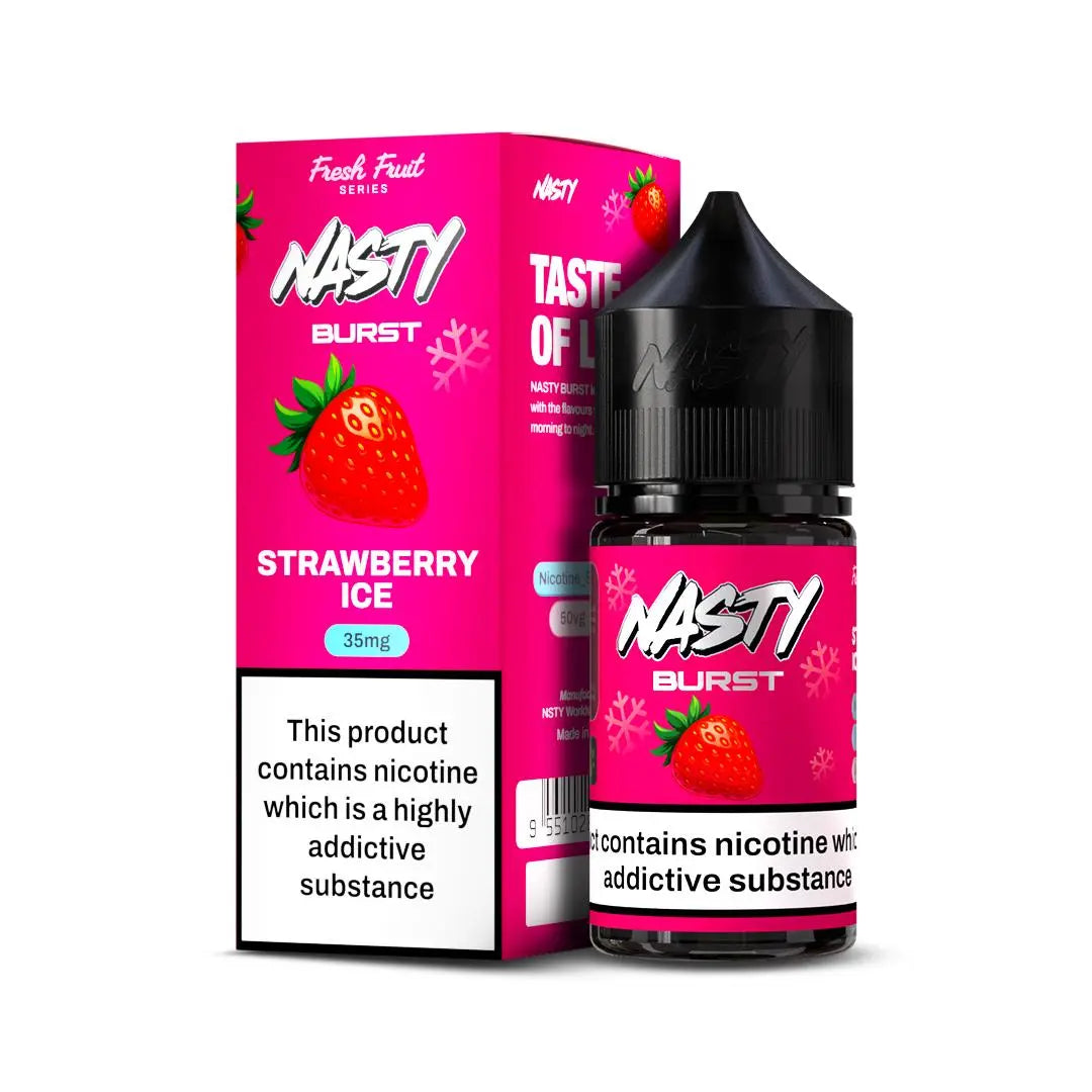 Nasty Burst Nic salts – Strawberry ice - Vape Shop Mumbai