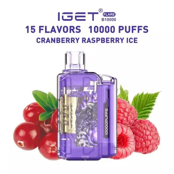 IGET FLARE B10000 – Cranberry Raspberry ice - Vape Shop Mumbai