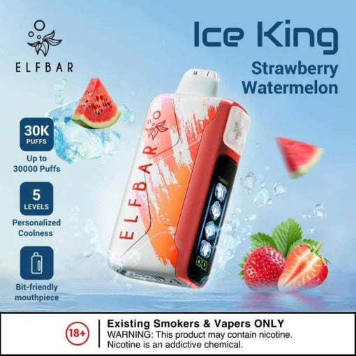 Elf Bar Ice King – Strawberry Watermelon – 30K - Vape Shop Mumbai