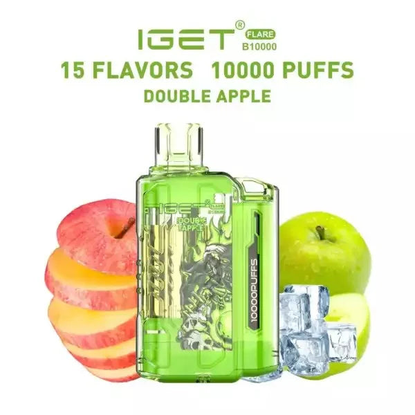 IGET FLARE B10000 – Double Apple - Vape Shop Mumbai