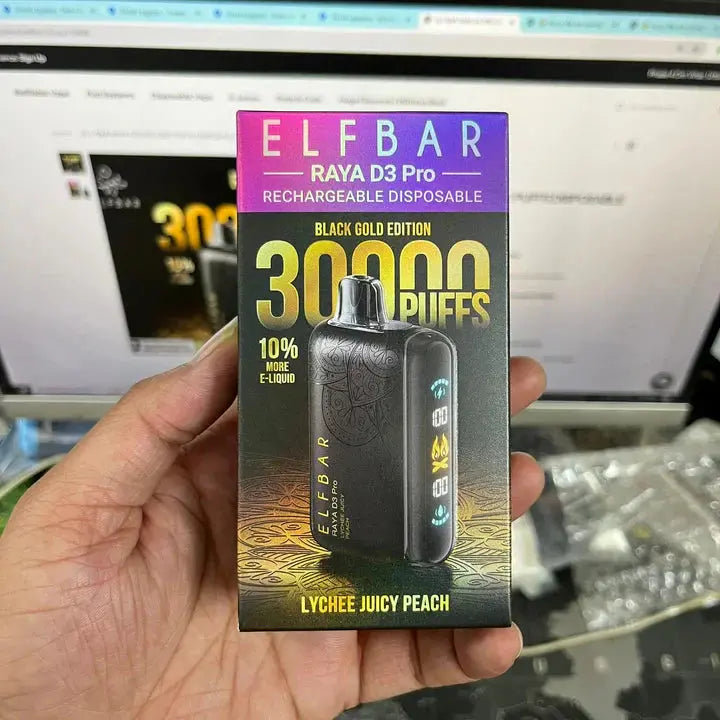ELF BAR RAYA D3 PRO 30K PUFFS DISPOSABLE VAPE 10% More E-Liquid | Vape Shop Mumbai Vape Shop Mumbai